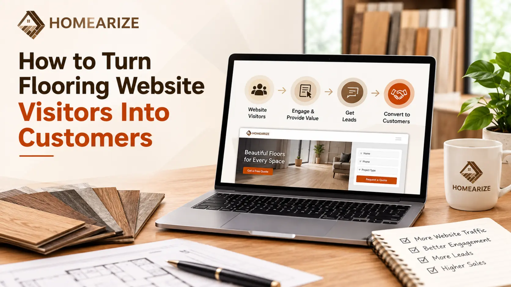 How to Turn Flooring Website Visitors Into Customers