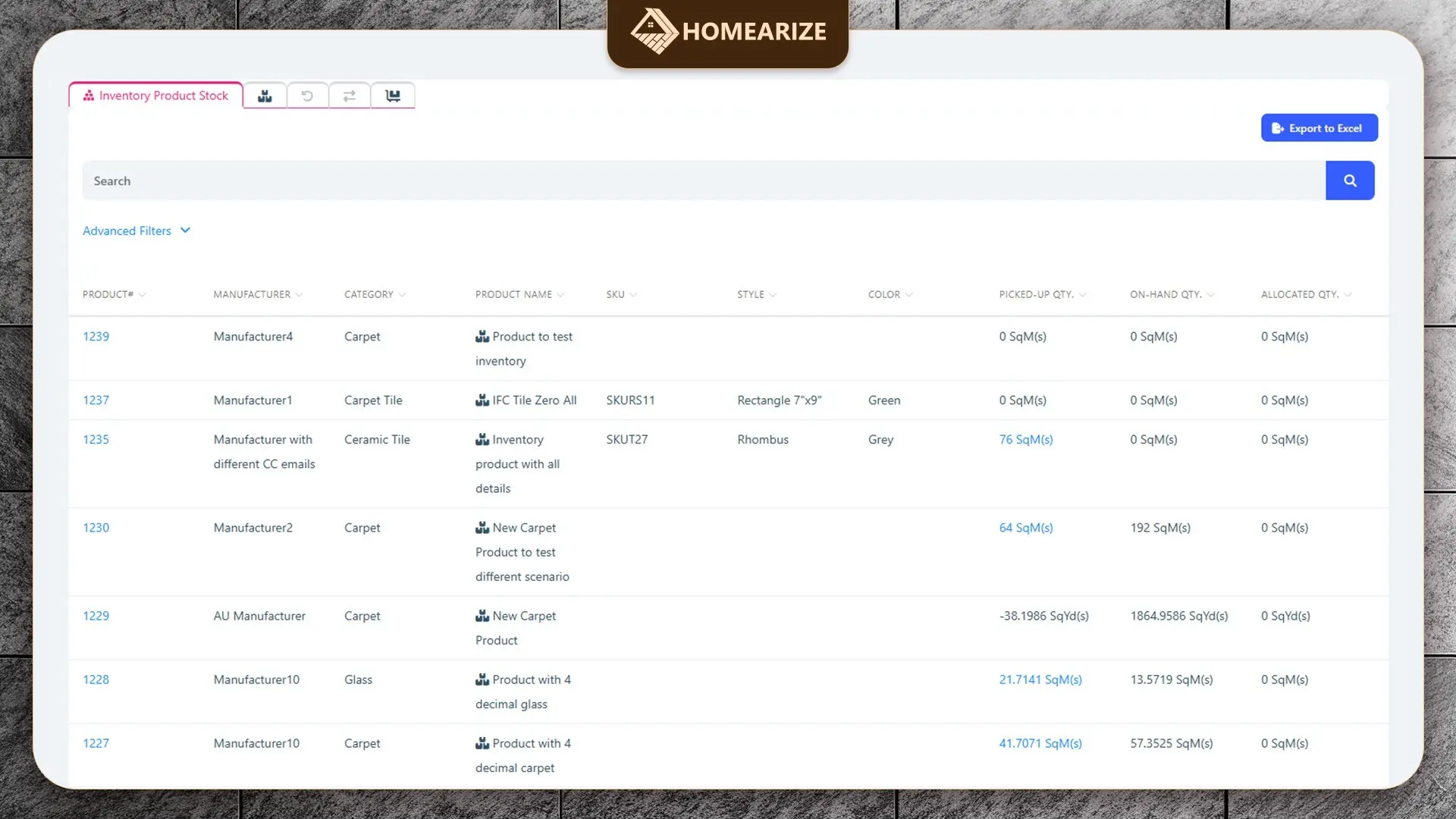 Carpet Inventory Management Software