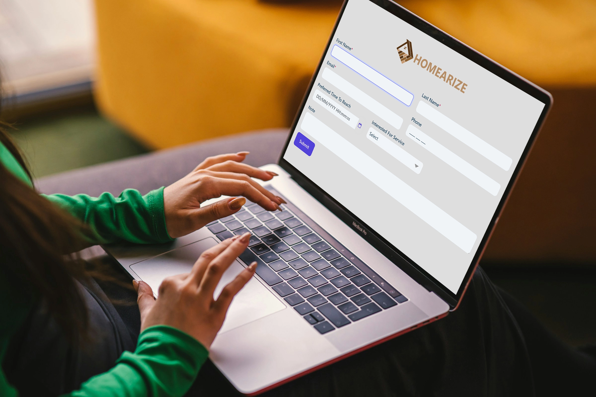 Website integration dashboard